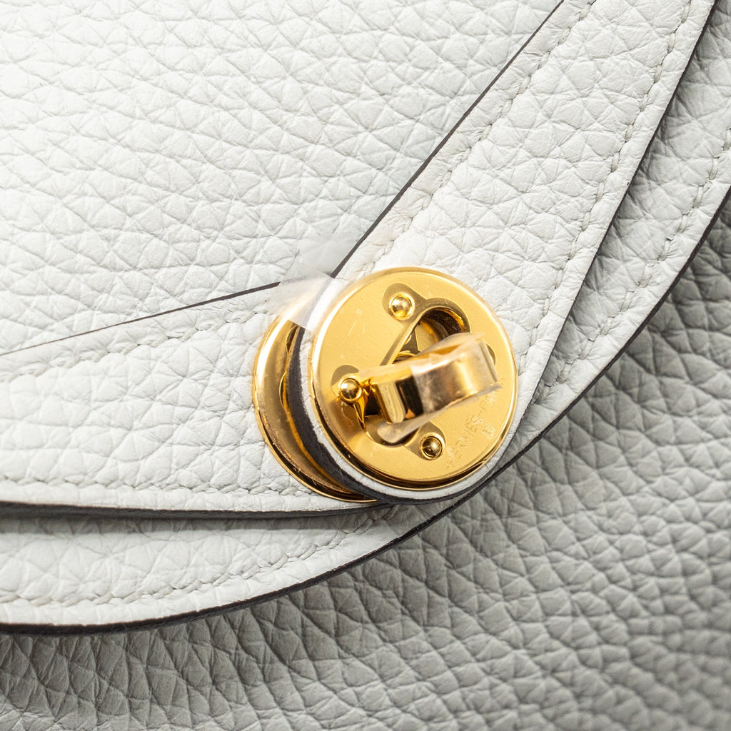 HERMES MINI LINDY II CLEMENCE GRIS PLATINE GHW