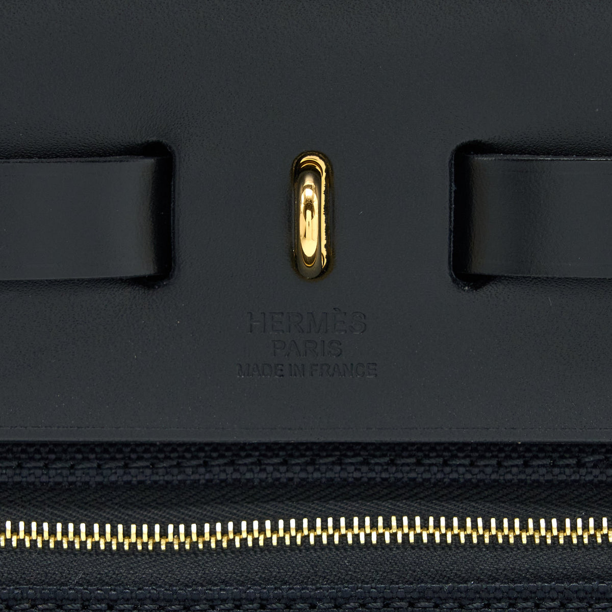 Hermes Herbag Zip 31 Bag Canvas/Hunter Black GHW