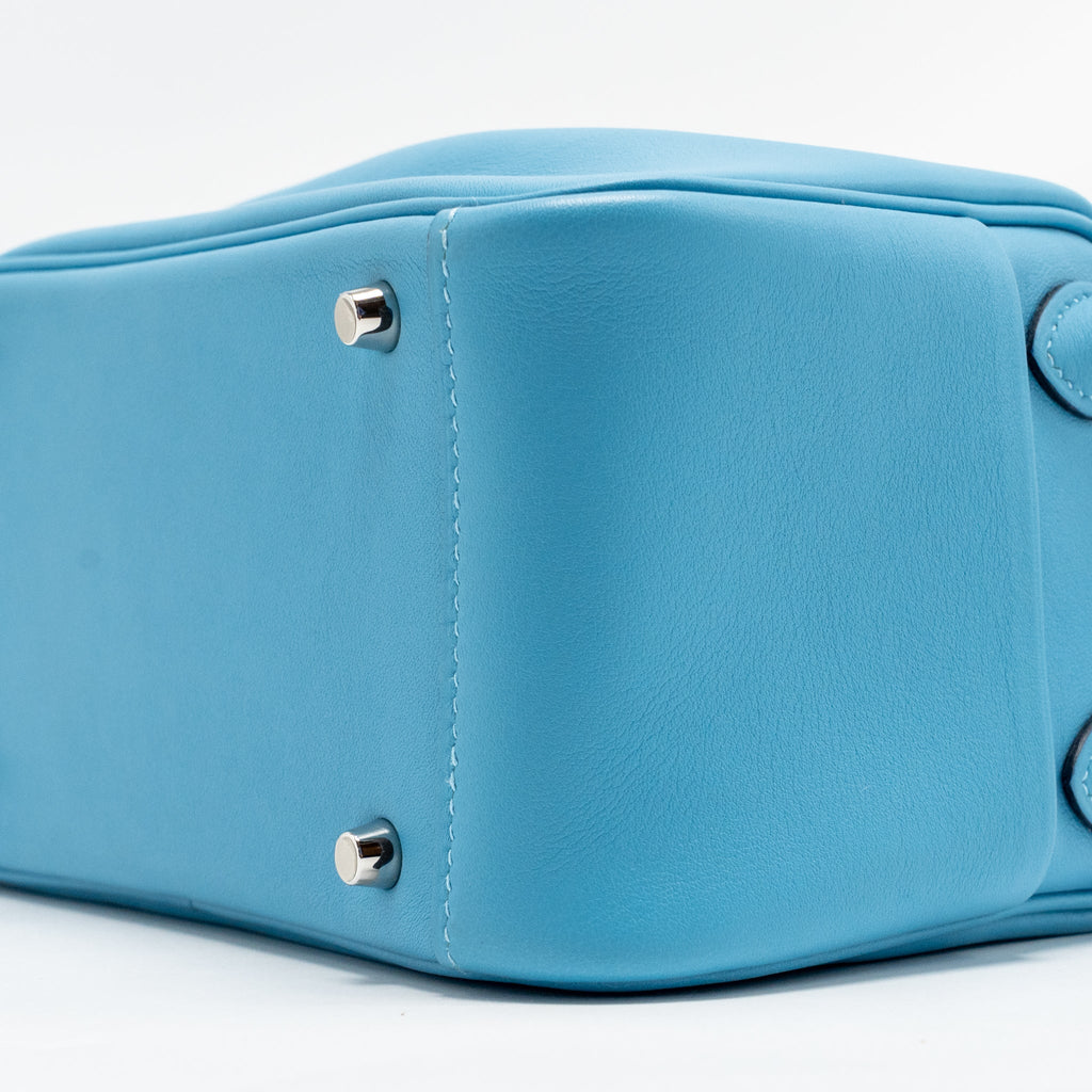 HERMES MINI LINDY SWIFT BLUE DE NORD SHW