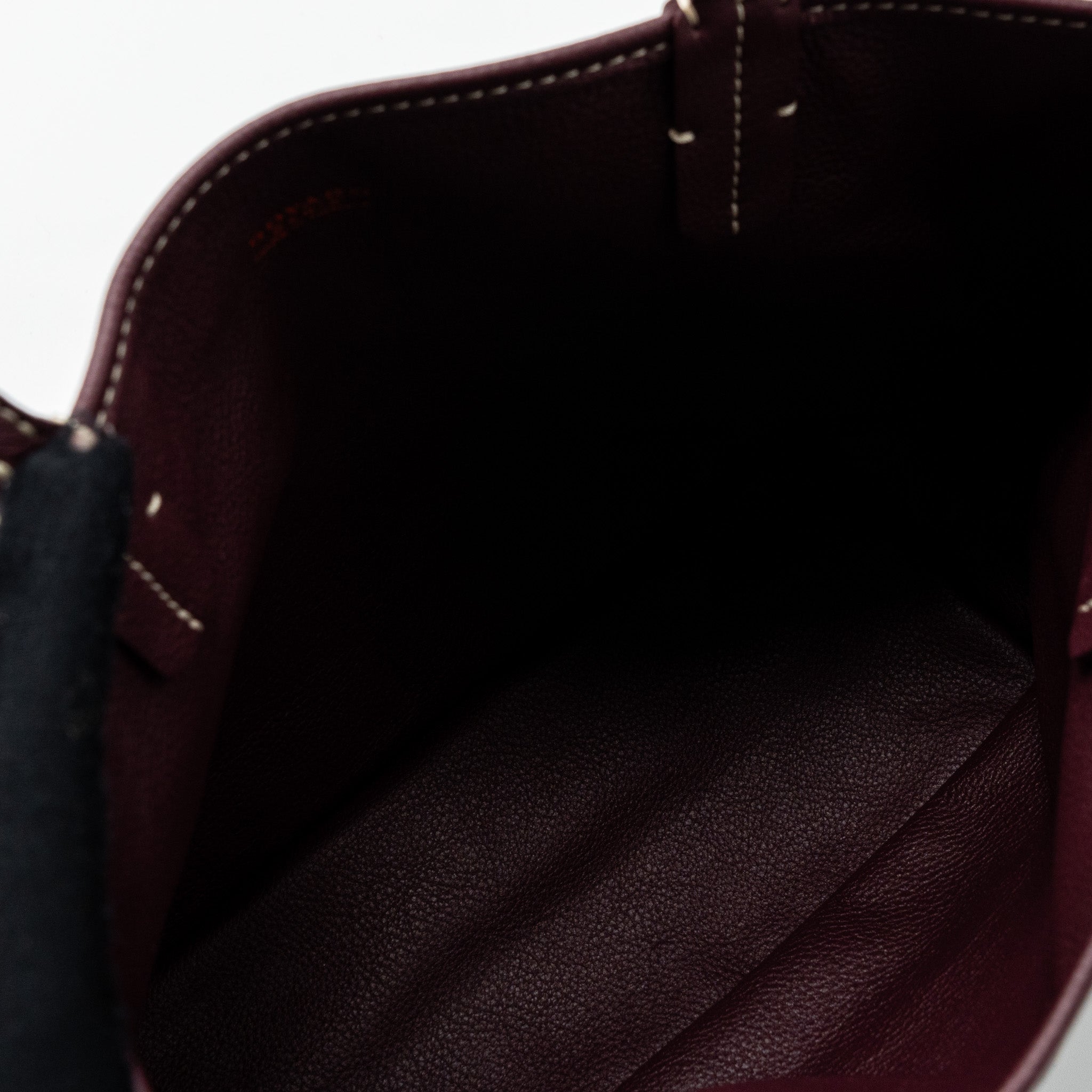 GOYARD MINI ANJOU MINI BAG CANVAS/ CALFSKIN BURGUNDY SHW
