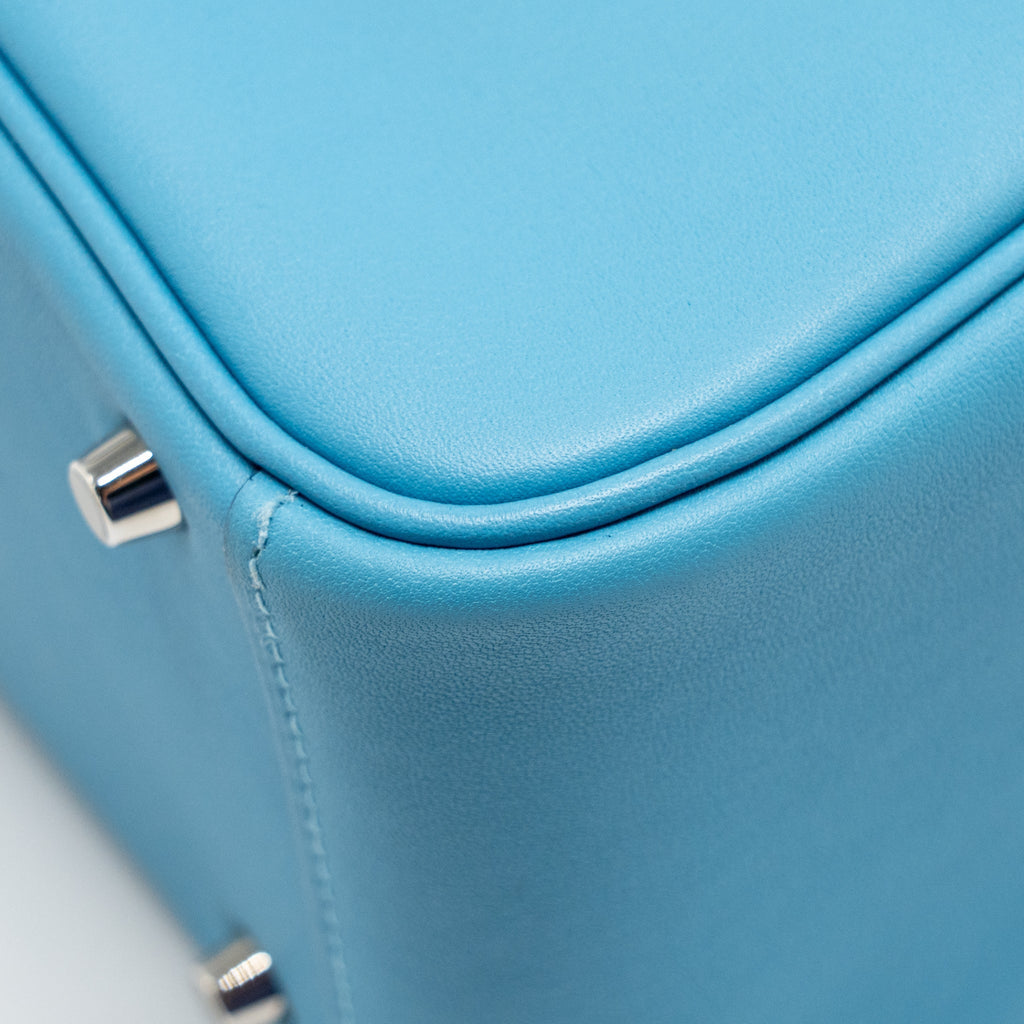 HERMES MINI LINDY SWIFT BLUE DE NORD SHW