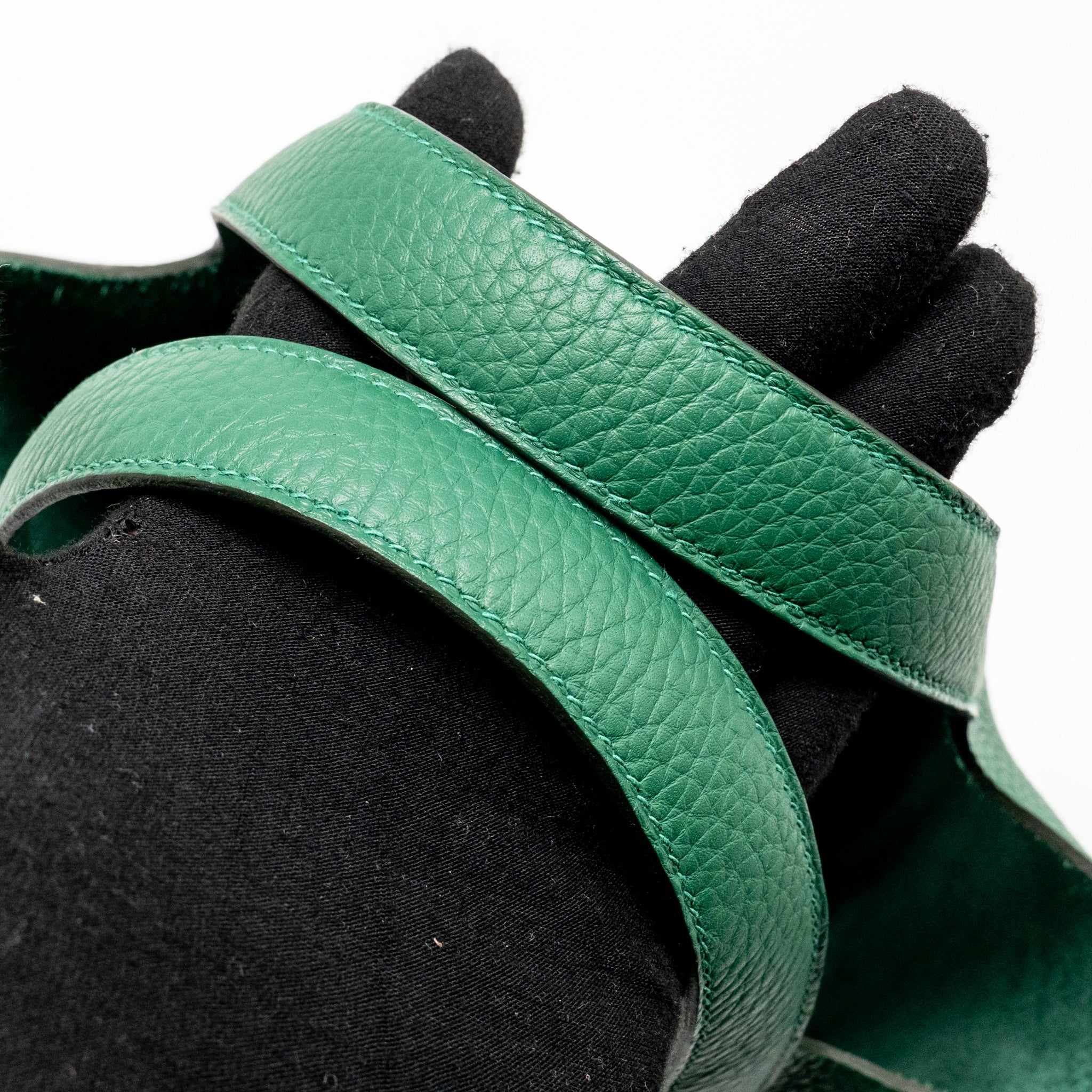 HERMES PICOTIN 18 LOCK BAG CLEMENCE VERT MOYEN GHW