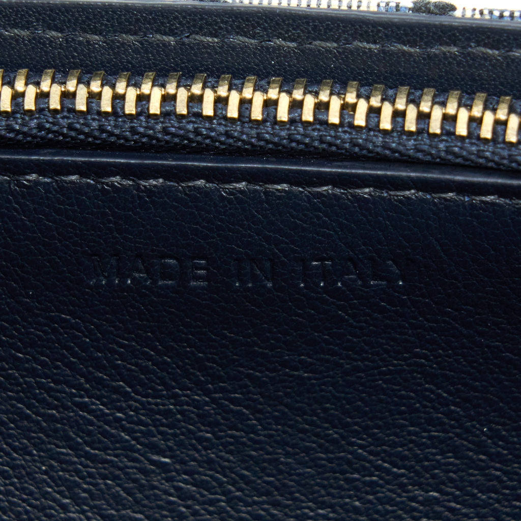 DIOR SADDLE BELT POUCH OBLIQUE BLUE GHW