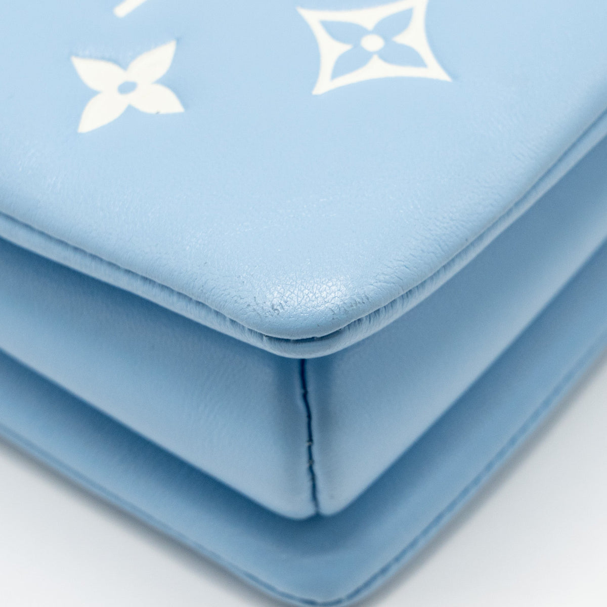 LOUIS VUITTON COUSSIN PM LAMBSKIN BABY BLUE GHW