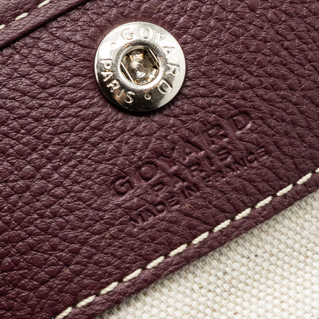 GOYARD MINI ANJOU MINI BAG CANVAS/ CALFSKIN BURGUNDY SHW