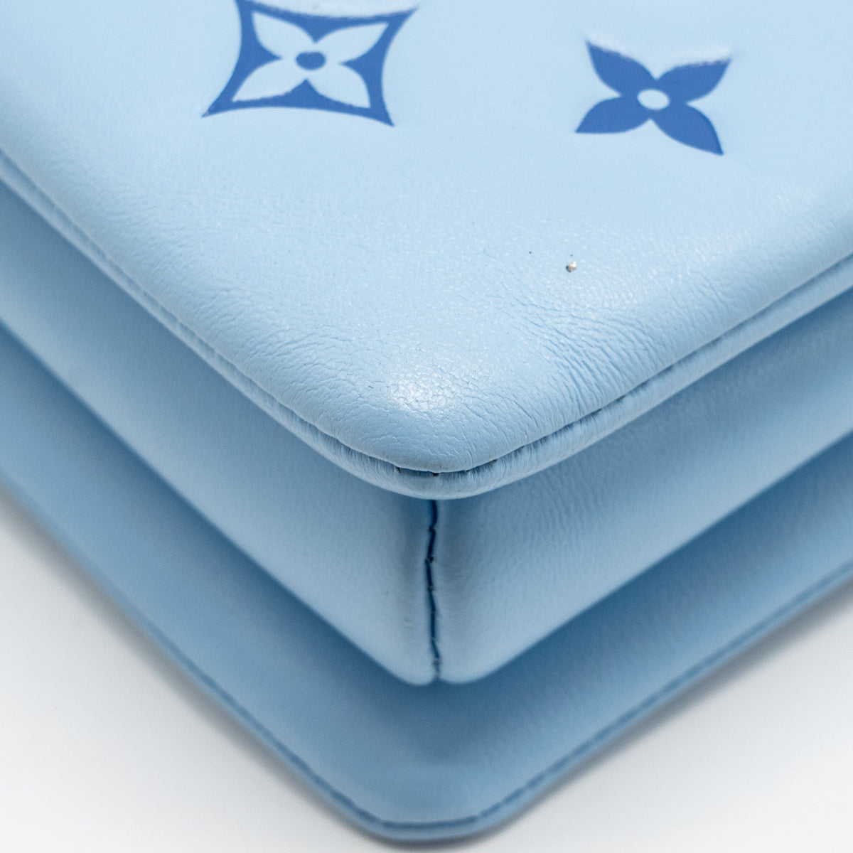 LOUIS VUITTON COUSSIN PM LAMBSKIN BABY BLUE GHW