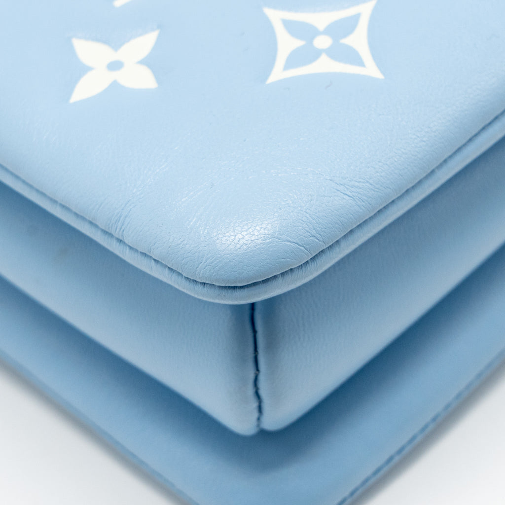 LOUIS VUITTON COUSSIN PM LAMBSKIN BABY BLUE GHW