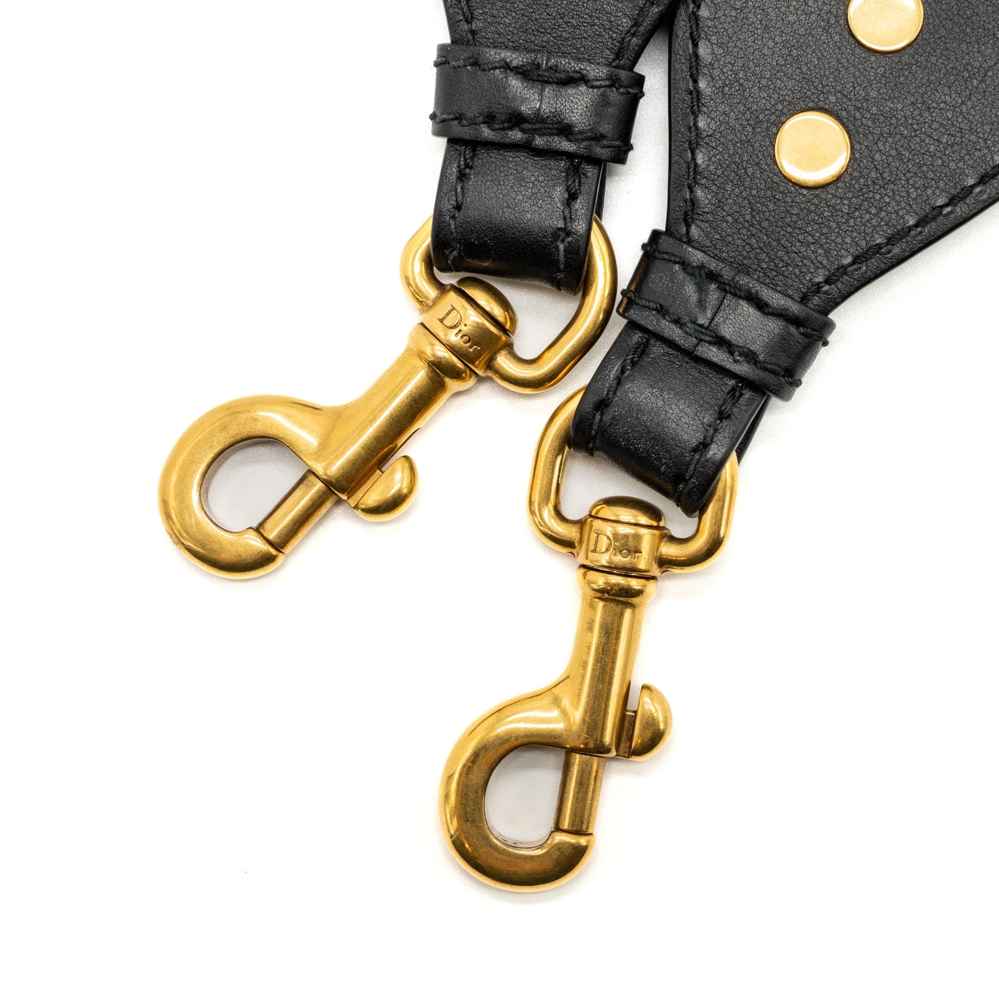 DIOR SHOULDER STRAP OBLIQUE CANVAS BLACK GHW