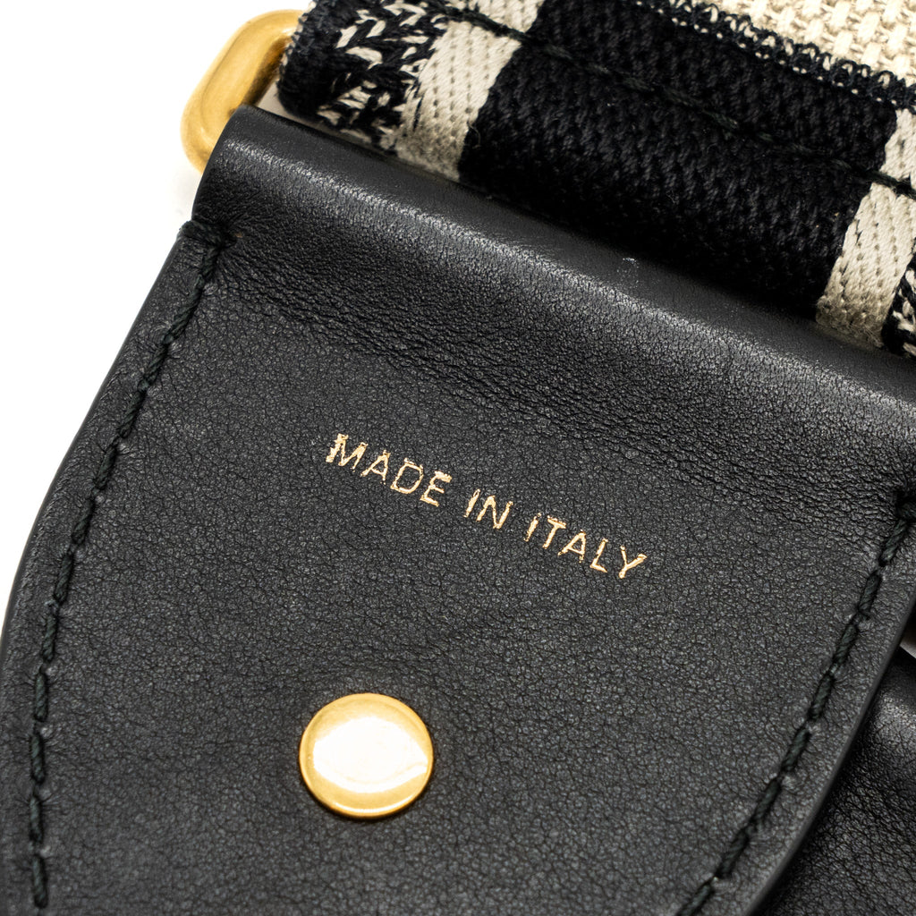 DIOR SHOULDER STRAP OBLIQUE CANVAS BLACK GHW