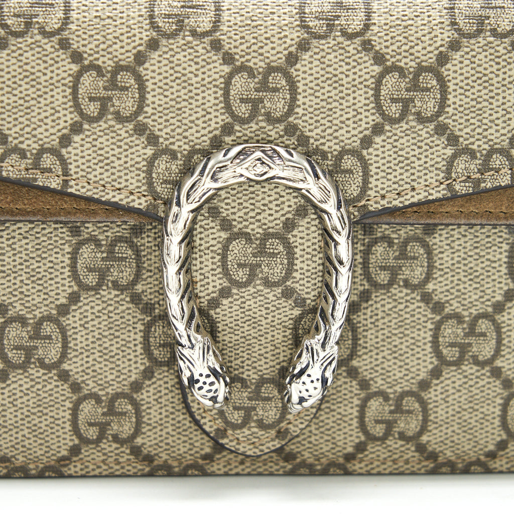 GUCCI DIONYSUS GG SUPREME SUPER MINI BAG BEIGE