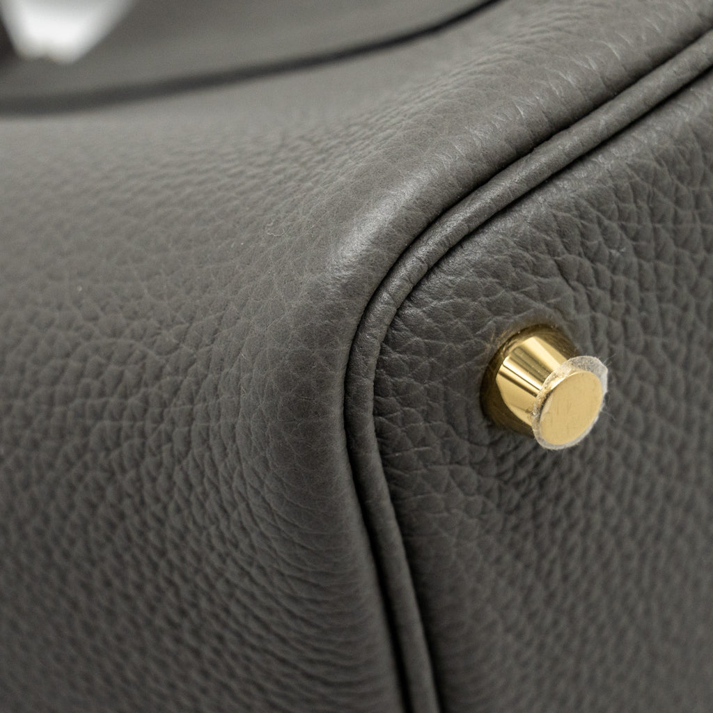 HERMES PICOTIN 18 LOCK BAG TARUILLON MAURICE GRAPHITE GHW
