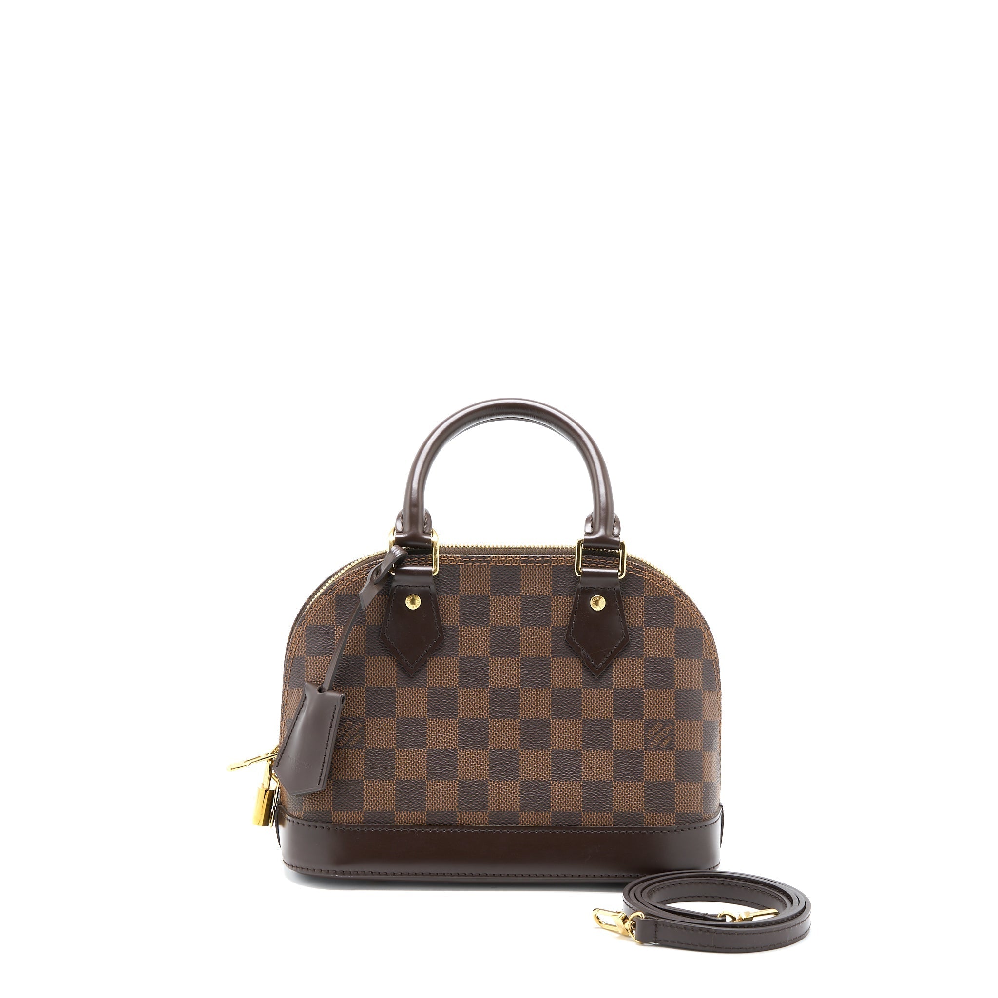LOUIS VUITTON ALMA BB DAMIER EBENE CANVAS GHW