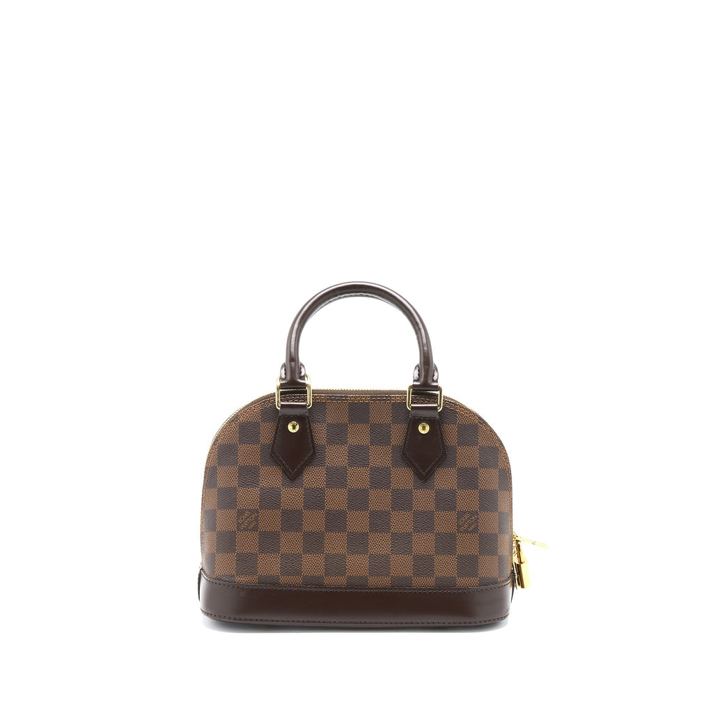 LOUIS VUITTON ALMA BB DAMIER EBENE CANVAS GHW