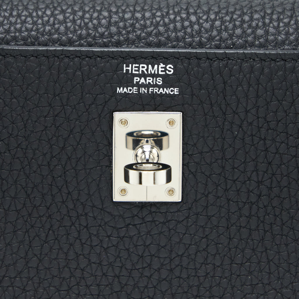 Hermes Kelly 25 Togo Black SHW