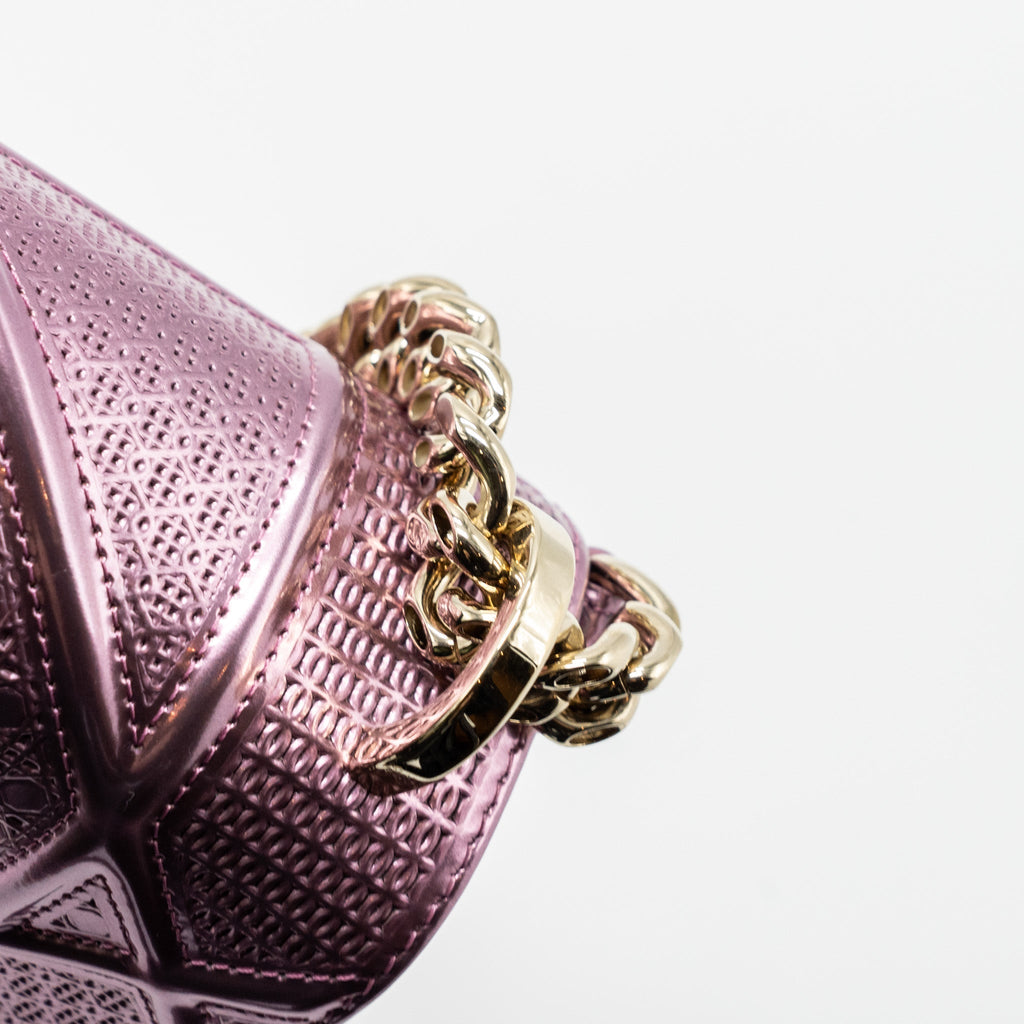 DIOR DIORAMA BAG METALLIC PINK LGHW