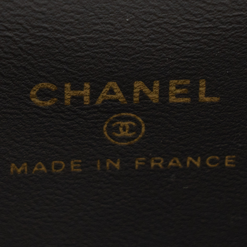 CHANEL TOP HANDLE MINI VANITY CASE LAMBSKIN GREY GHW(MICROCHIP)