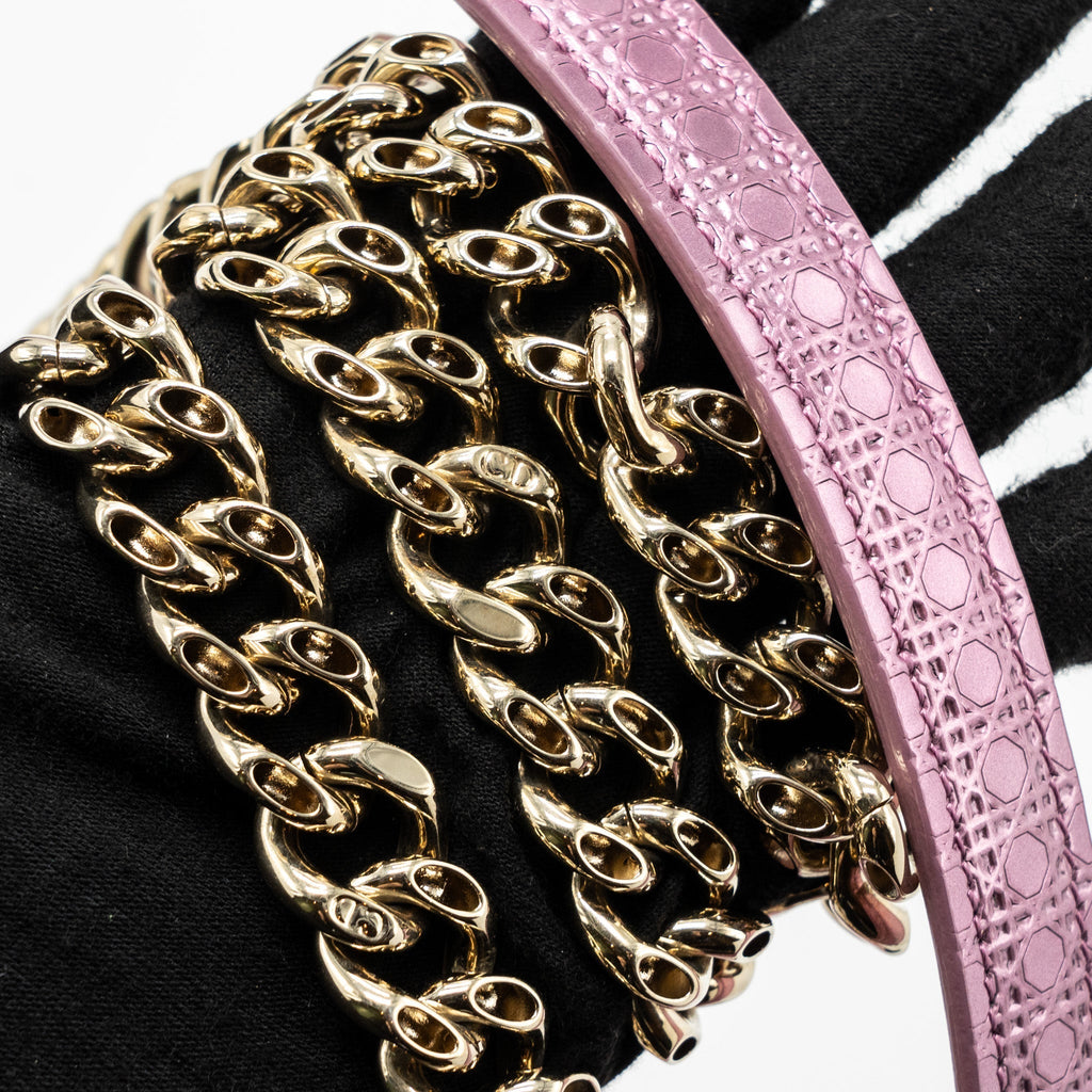 DIOR DIORAMA BAG METALLIC PINK LGHW