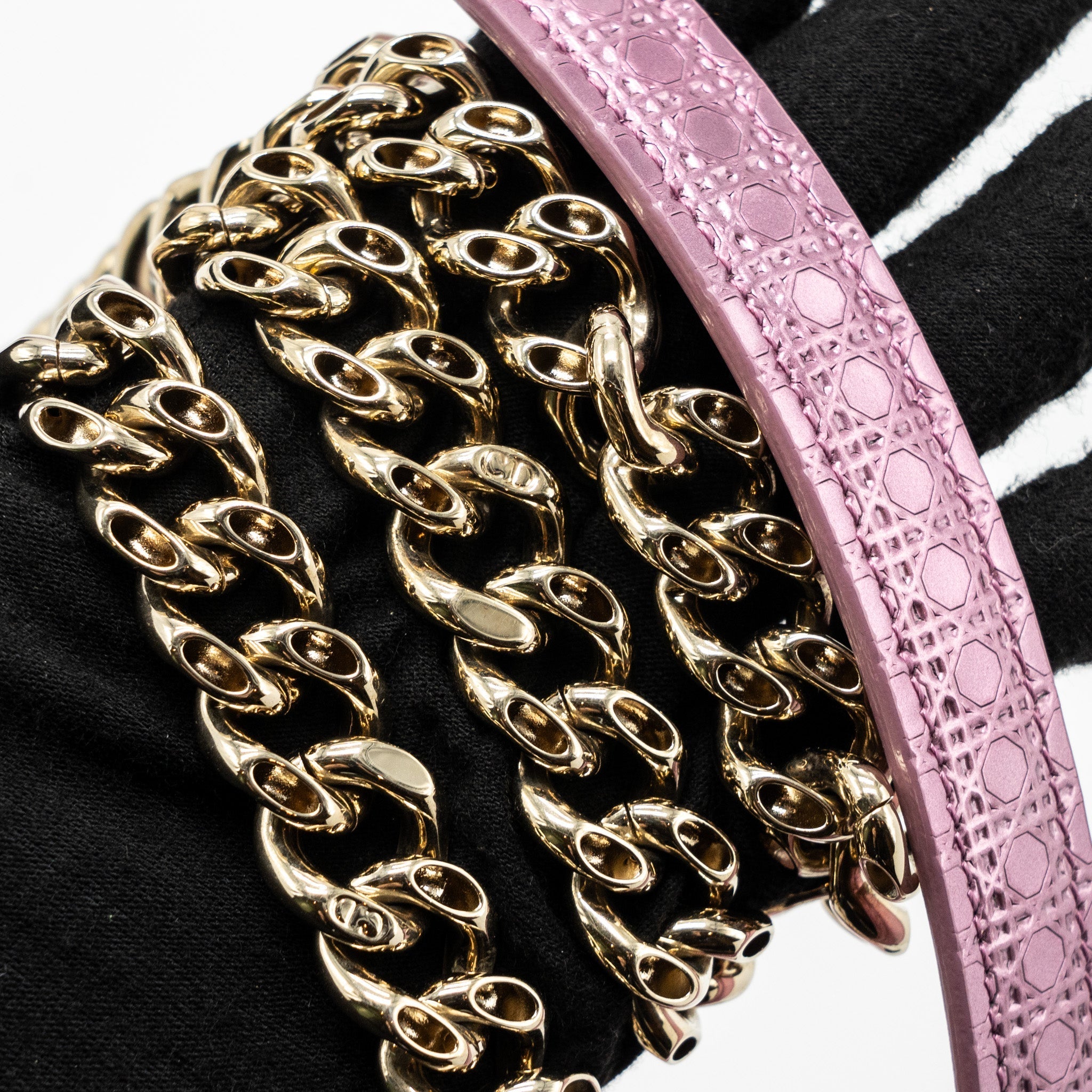DIOR DIORAMA BAG METALLIC PINK LGHW