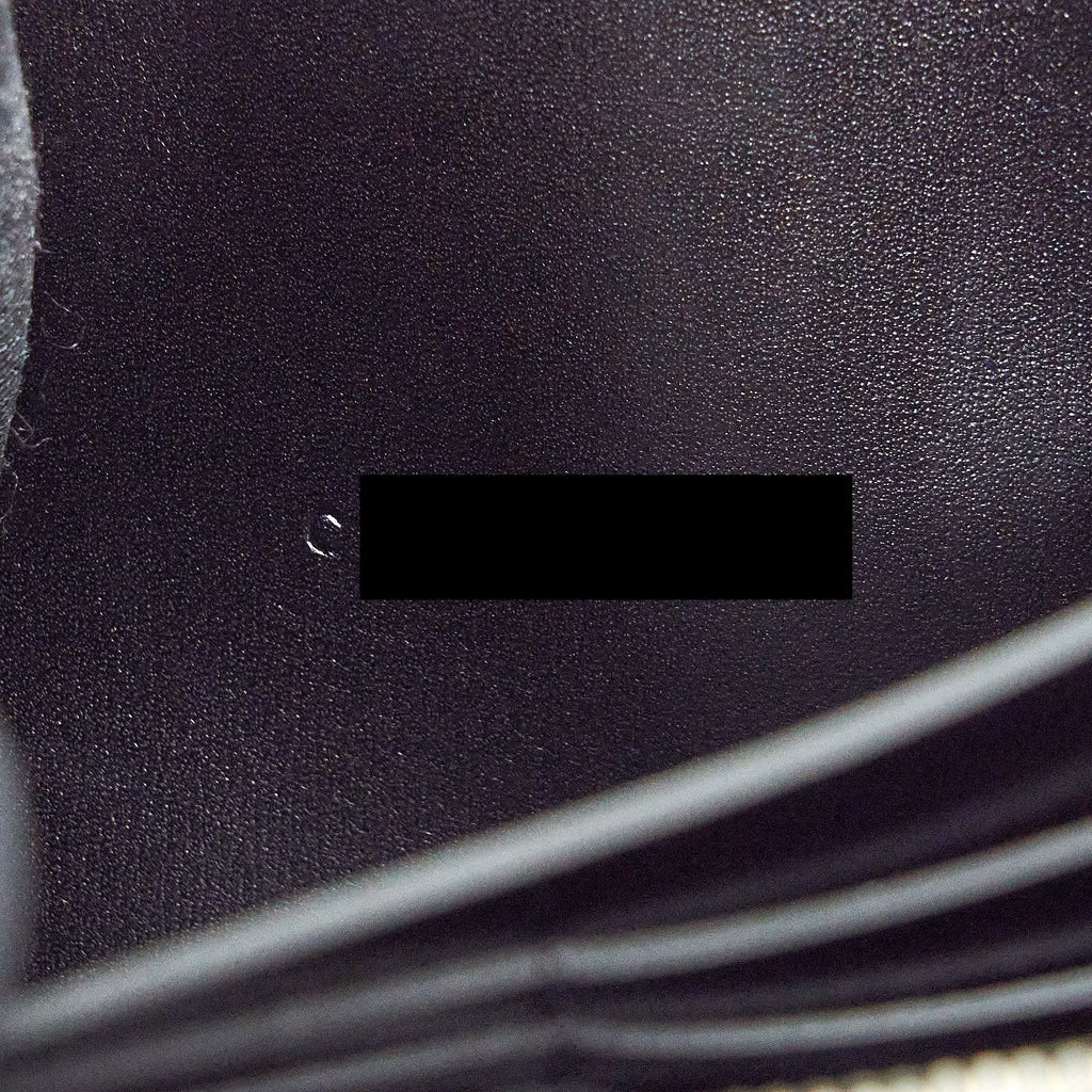 Hermes Kelly Classic Long Wallet Box Black SHW
