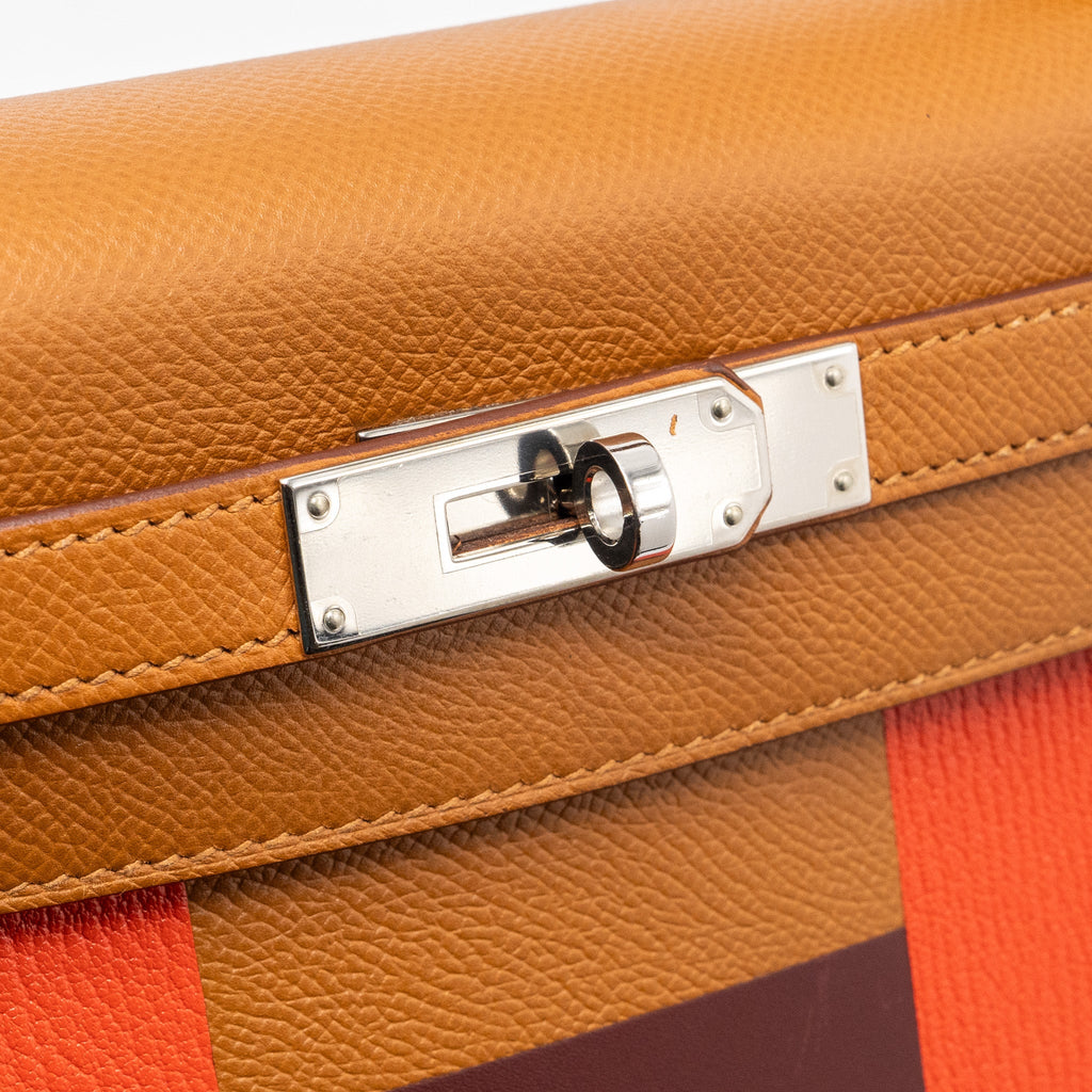 Hermes kelly 28 Letter H limited epsom / sombrero/ mysore gold/ Capucine / rouge H SHW