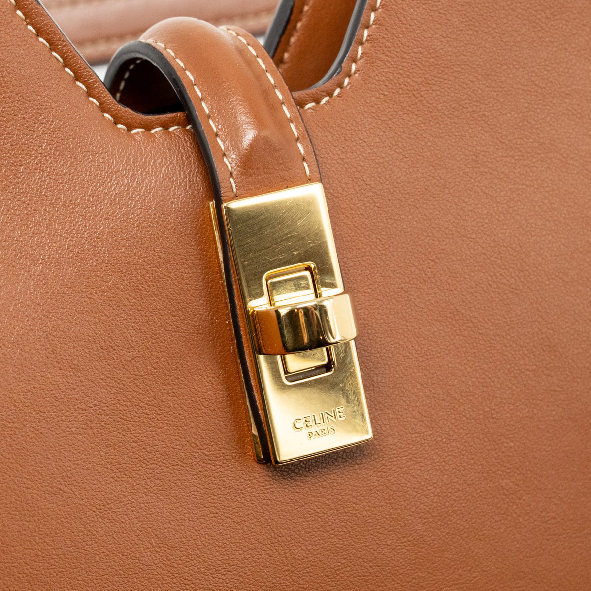 Celine shoulder Camille 16 soft smooth calfskin tan GHW