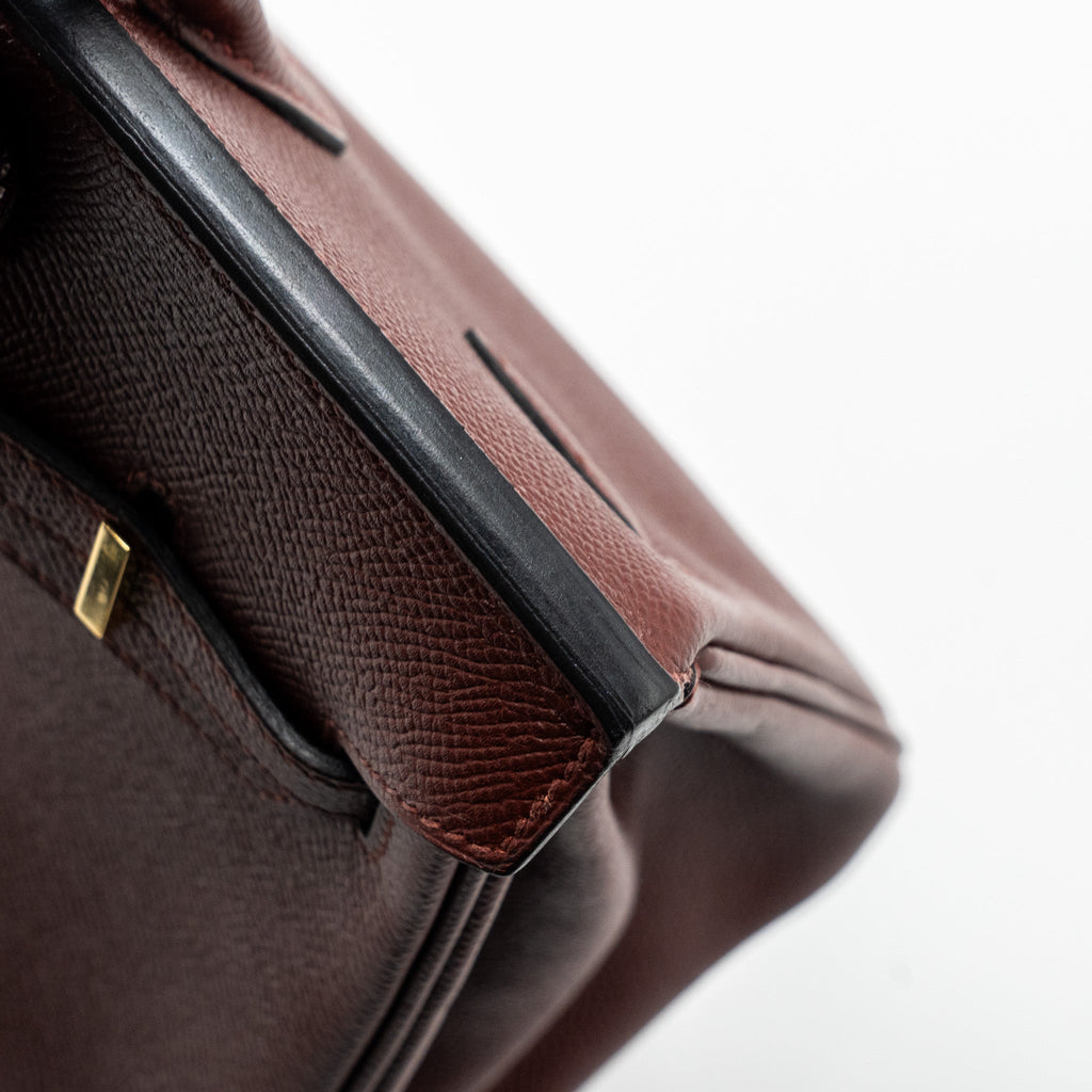 HERMES BIRKIN 25 EPSOM ROUGE H GHW