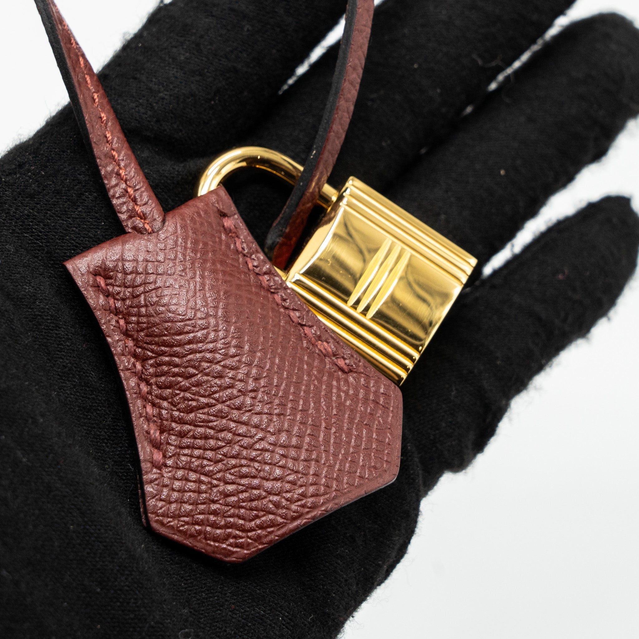 HERMES BIRKIN 25 EPSOM ROUGE H GHW