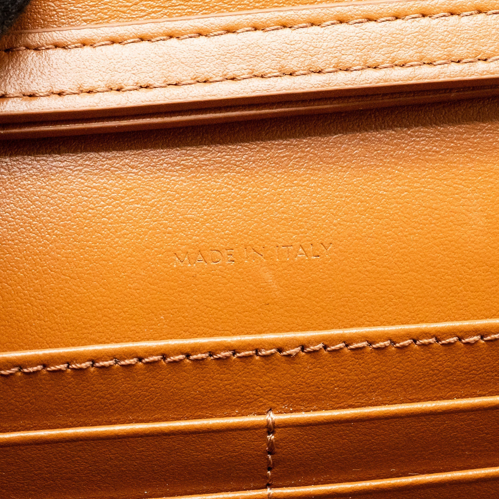 CELINE WALLET ON CHAIN MARGO TRIOMPHE CANVAS/CALFSKIN GHW