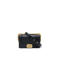 CHANEL SMALL BOY BAG CALFSKIN BLACK WITH GHW SERIAL27