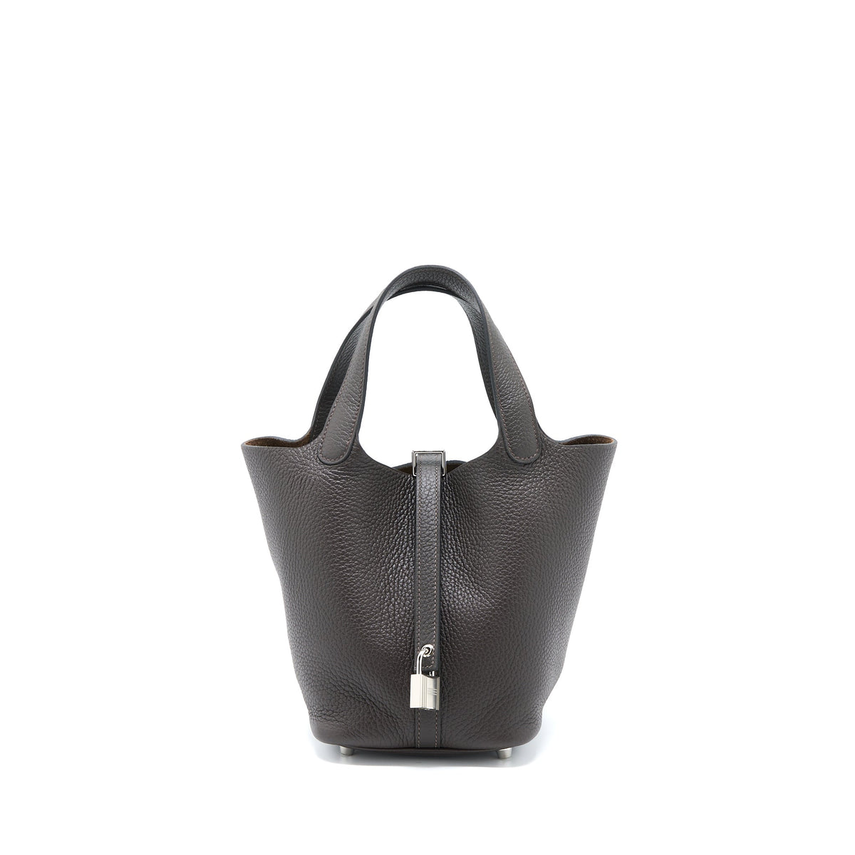 Hermes Picotin 18 Lock Bag Clemence Ebene SHW