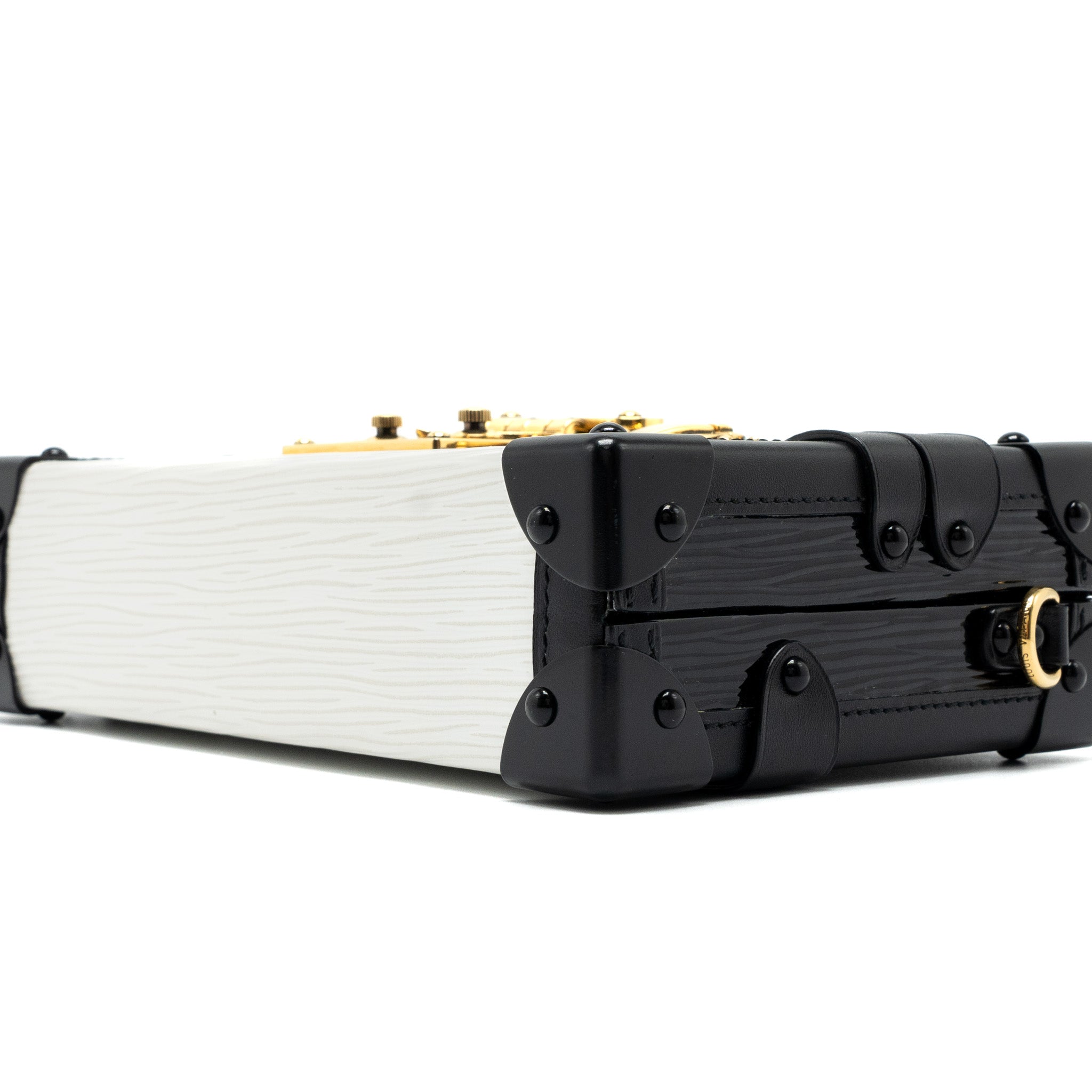 LOUIS VUITTON PETIT MALLE EPI WHITE/BLACK GHW