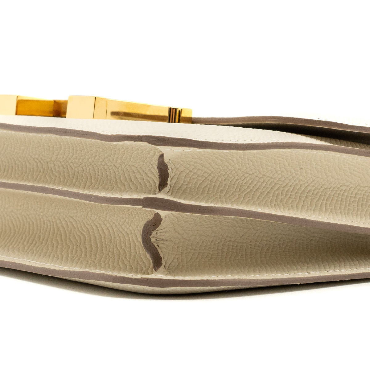 Hermes mini constance Epsom Craie GHW