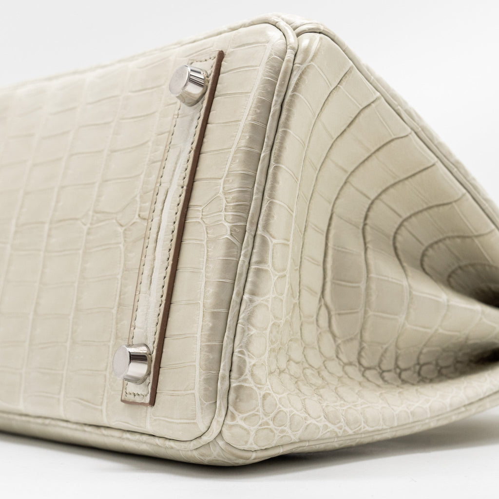 HERMES BIRKIN 25 CROCODILE POROSUS BETON SHW