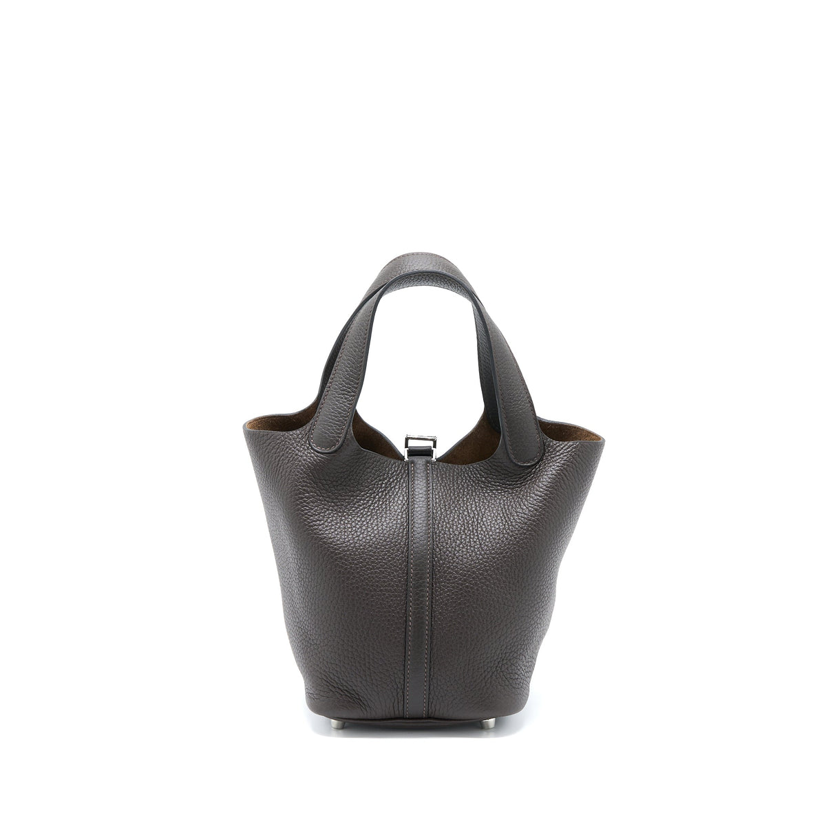 Hermes Picotin 18 Lock Bag Clemence Ebene SHW