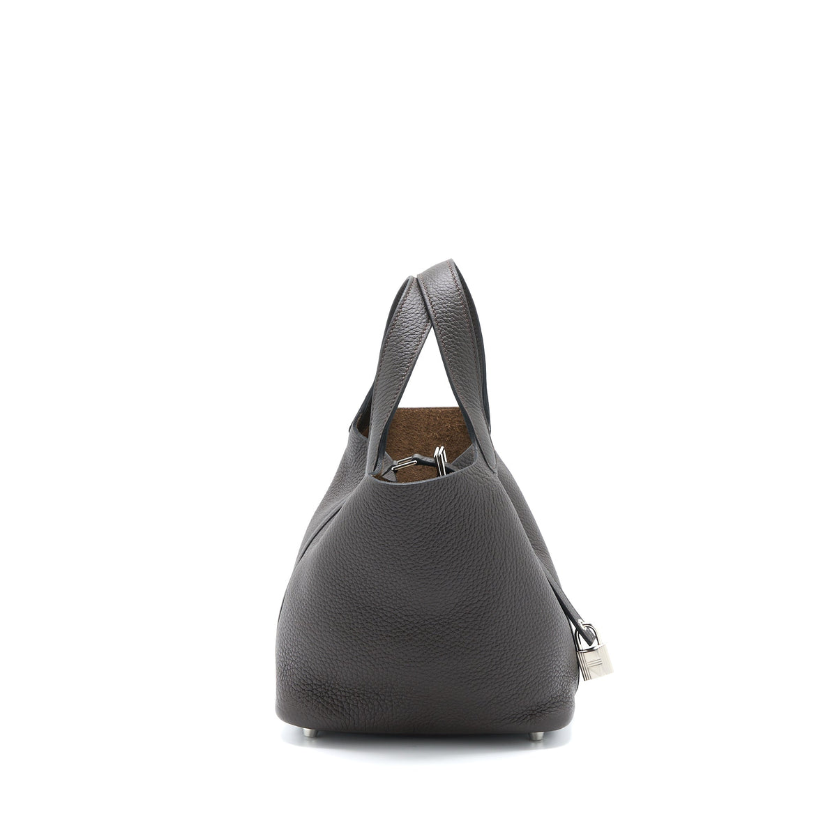 Hermes Picotin 18 Lock Bag Clemence Ebene SHW
