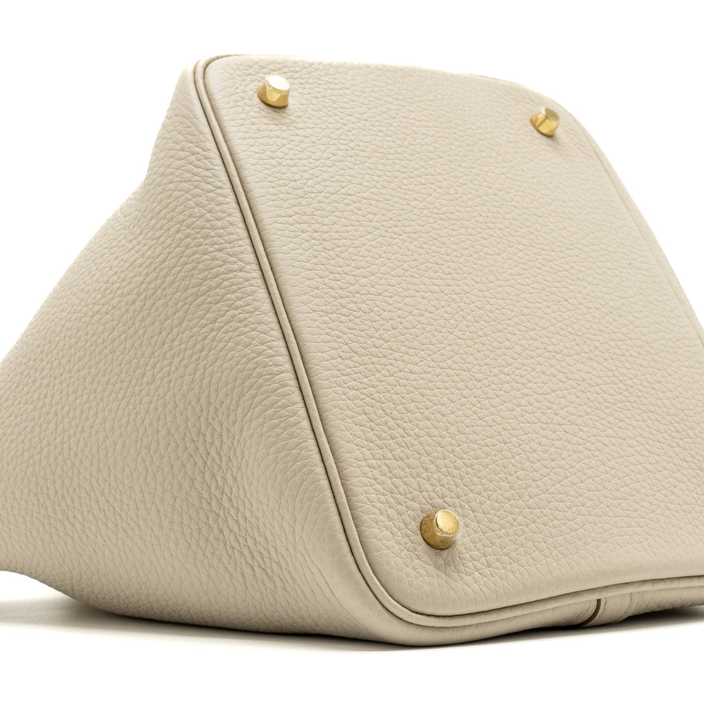 HERMES PICOTIN 22 LOCK BAG CLEMENCE BETON GHW