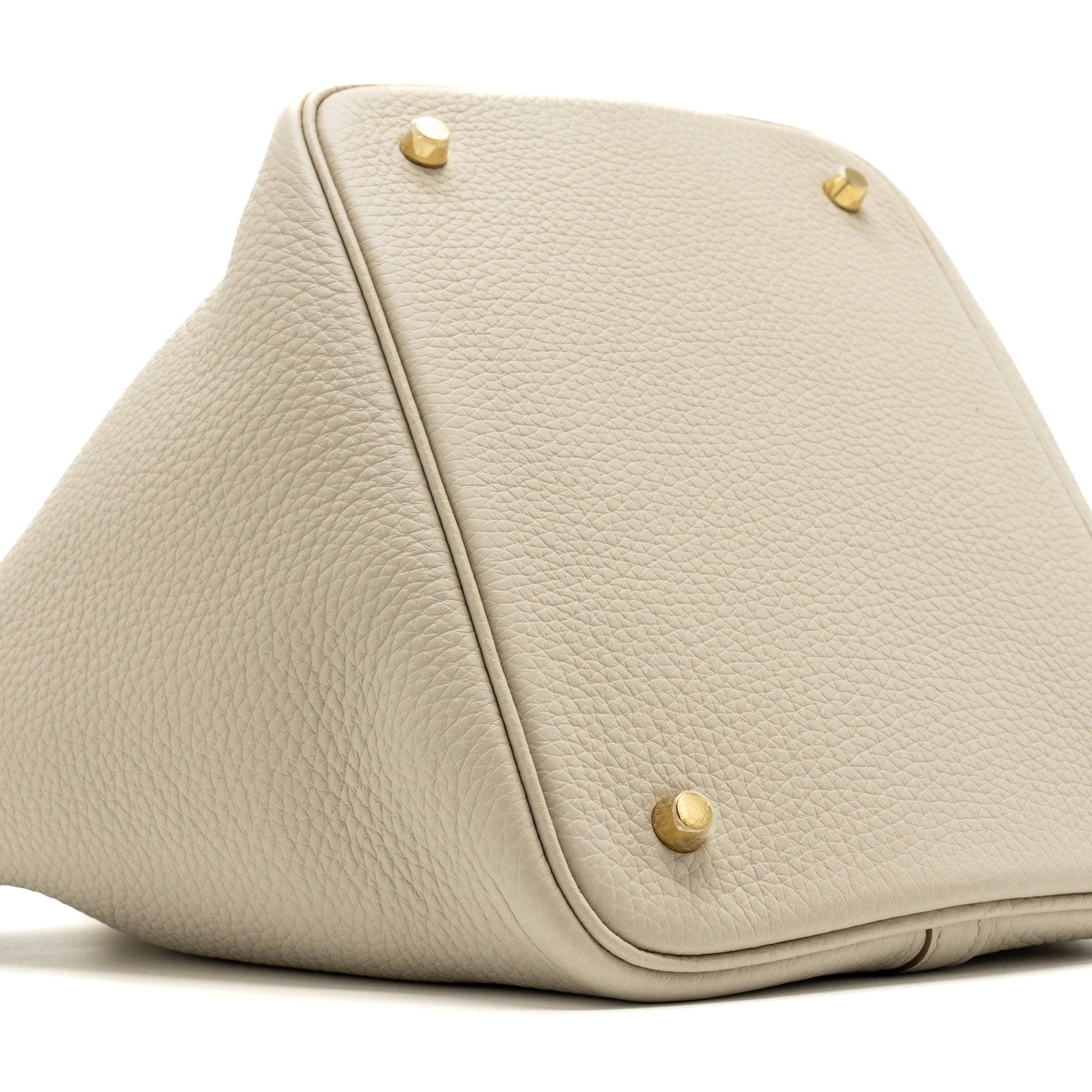HERMES PICOTIN 22 LOCK BAG CLEMENCE BETON GHW