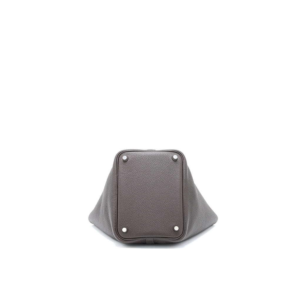 Hermes Picotin 18 Lock Bag Clemence Ebene SHW