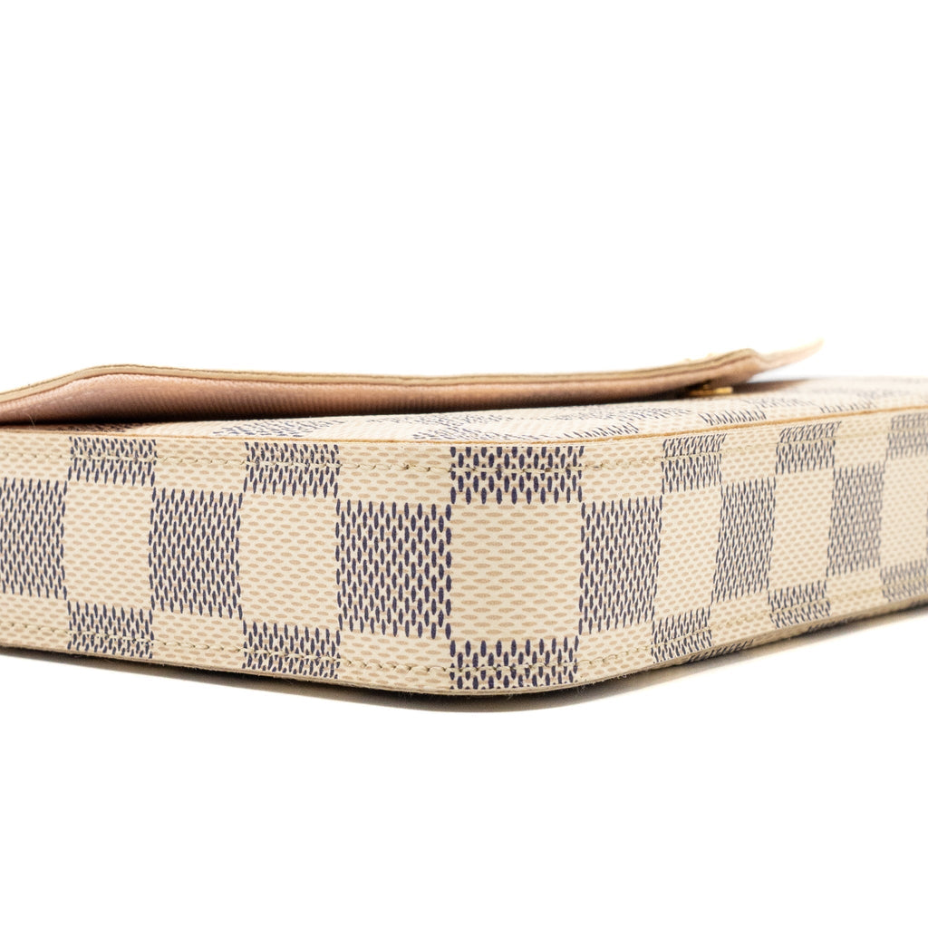 LOUIS VUITTON FELICIE POCHETTE DAMIER AZUR CANVAS GHW