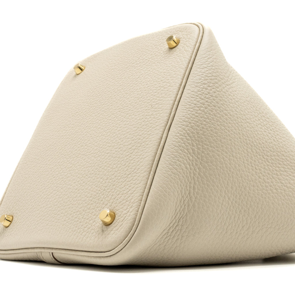 HERMES PICOTIN 22 LOCK BAG CLEMENCE BETON GHW