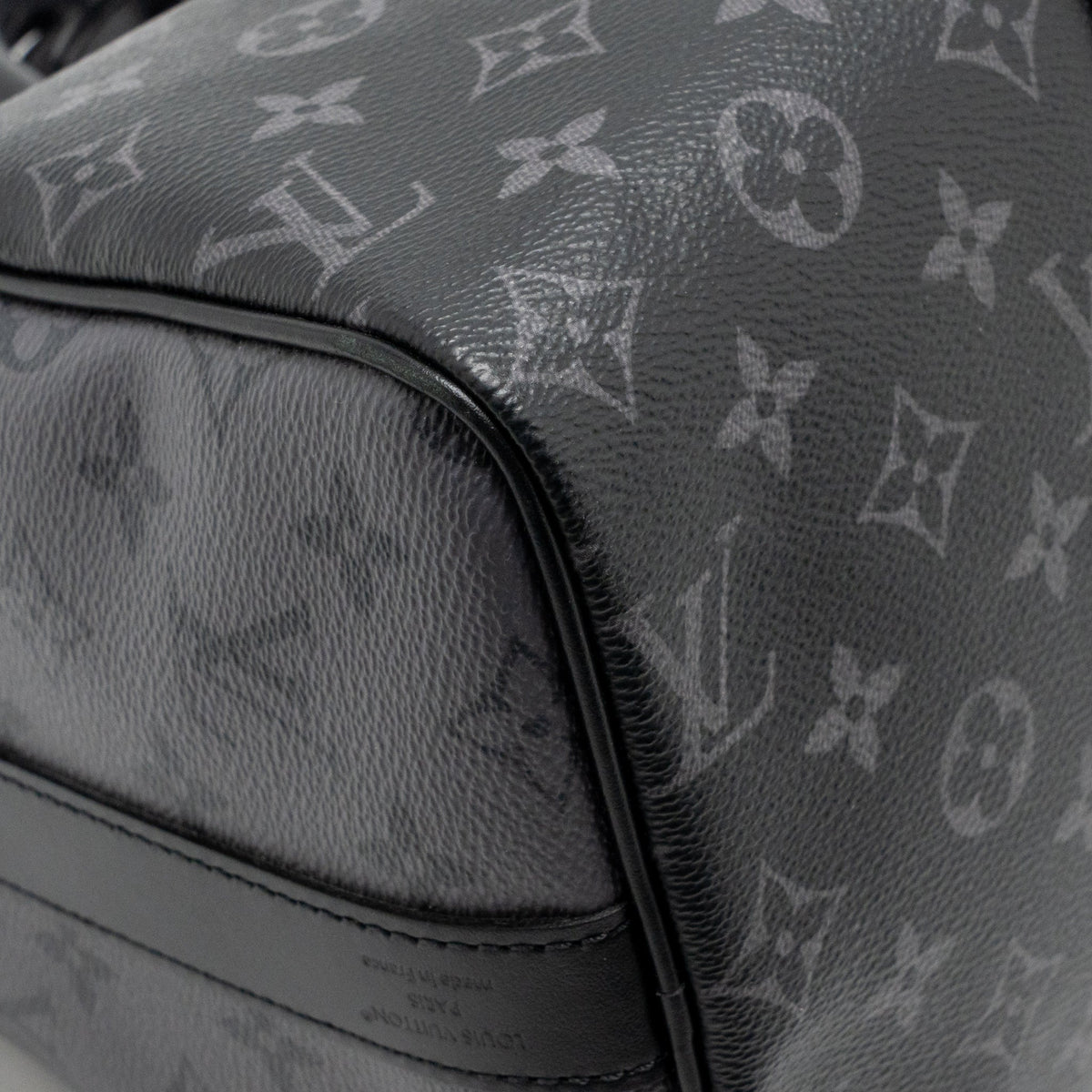 Louis Vuitton Keepall bandouliere 35 Monogram Eclipse coated canvas SHW