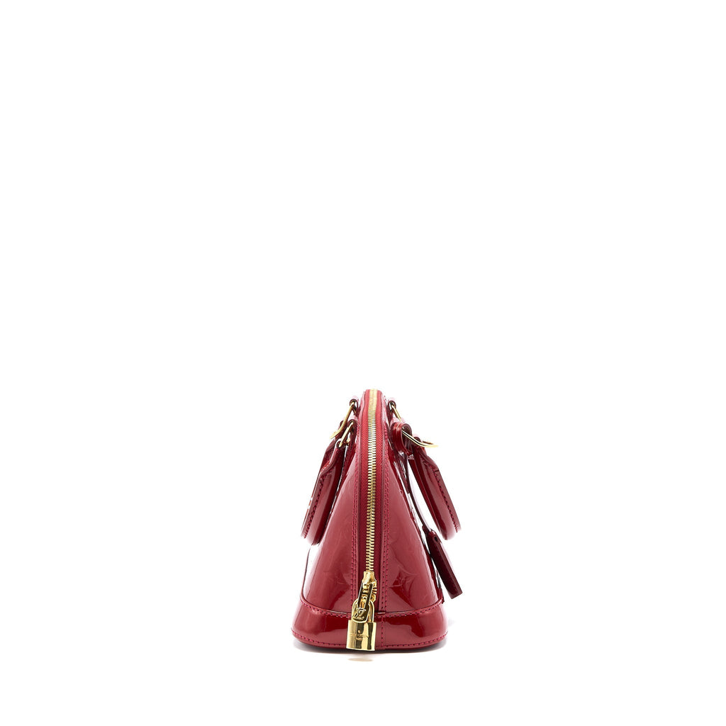LOUIS VUITTON ALMA BB VERNIS RED GHW