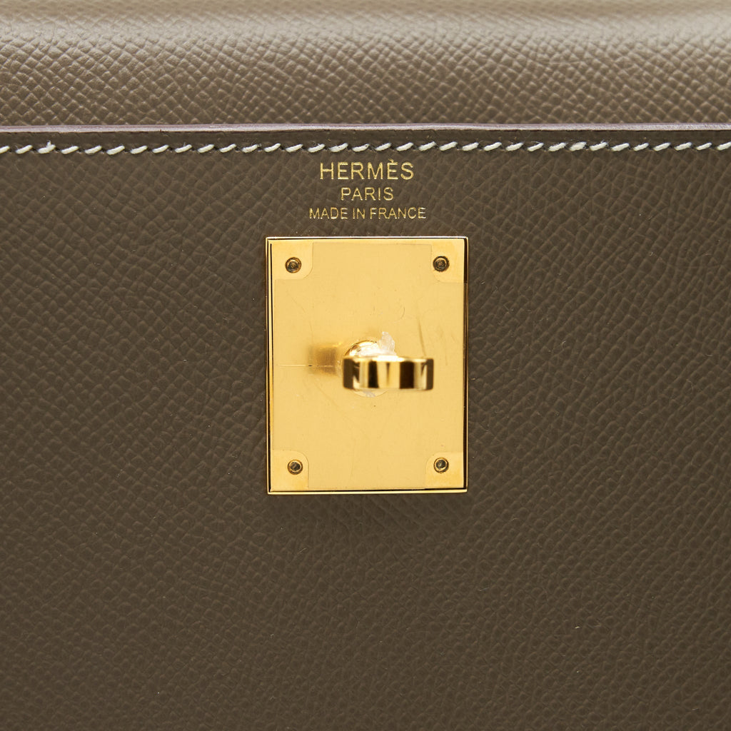 HERMES KELLY 28 EPSOM ETOUPE GHW