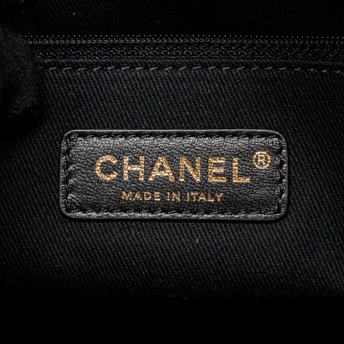Chanel Deauville tote fabric black LGHW