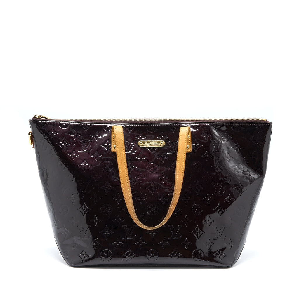 LOUIS VUITTON VERNIS BELLEVUE GM BAG PATENT AMARANTE GHW