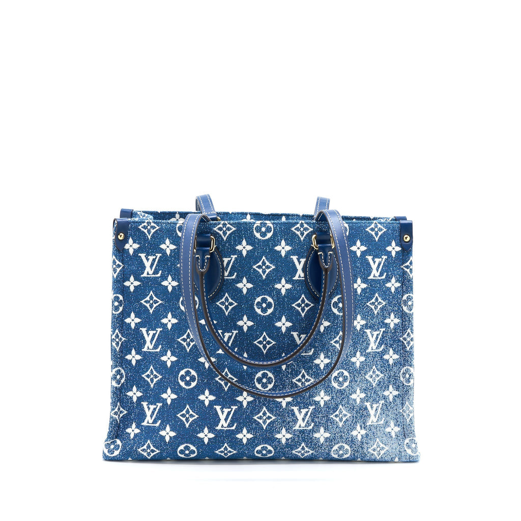 LOUIS VUITTON LIMITED EDITION ONTHEGO MM DENIM GHW