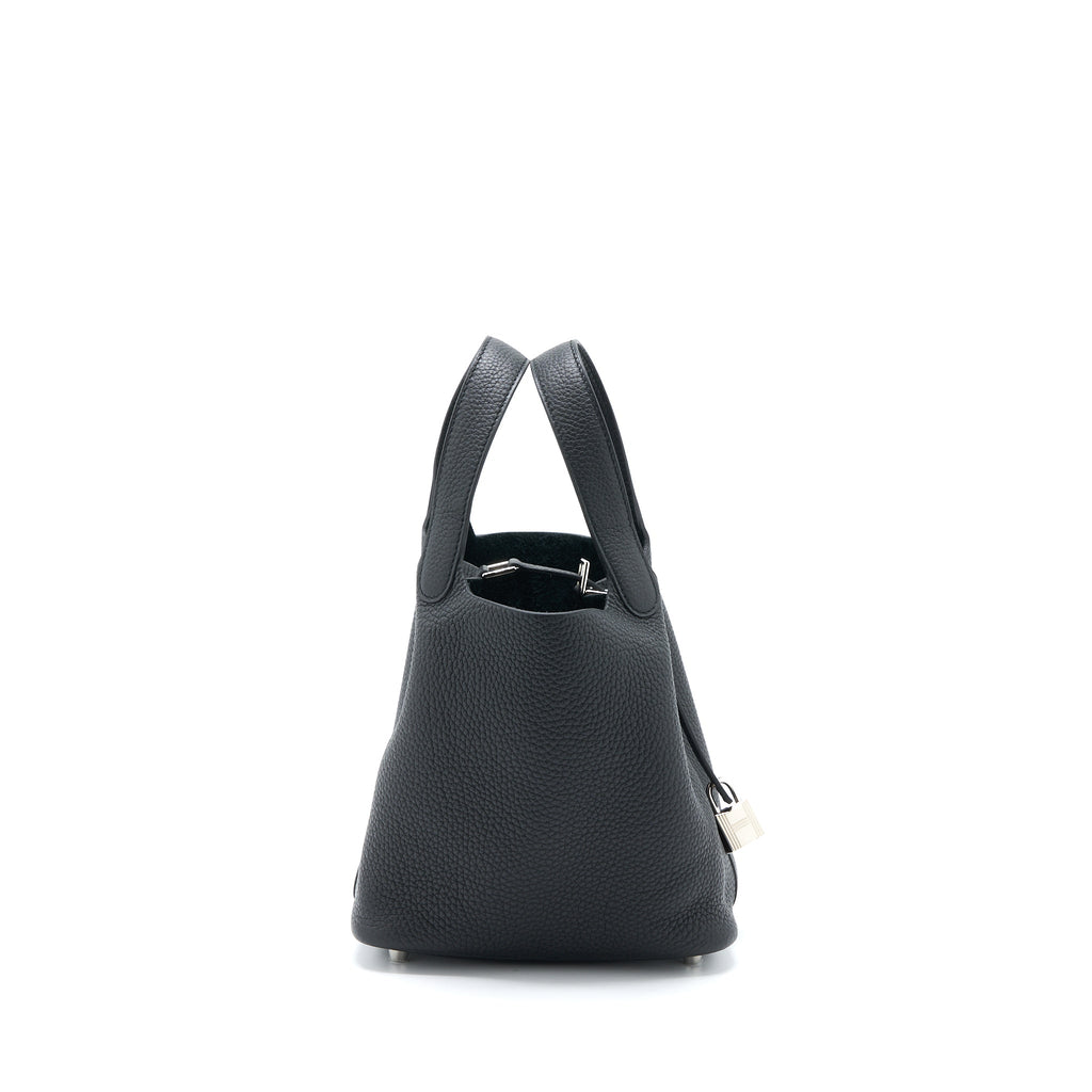 HERMES PICOTIN 18 LOCK BAG CLEMENCE BLACK SHW
