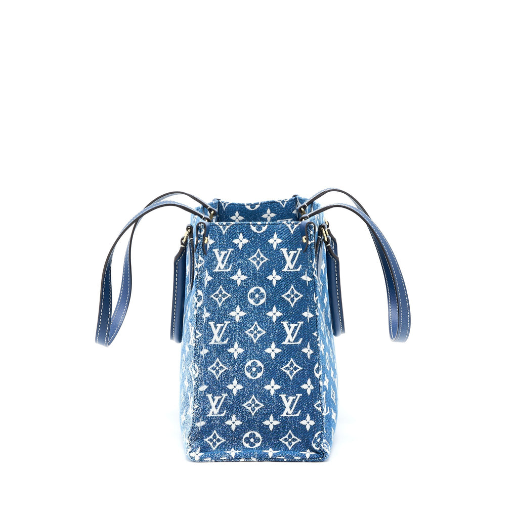 LOUIS VUITTON LIMITED EDITION ONTHEGO MM DENIM GHW