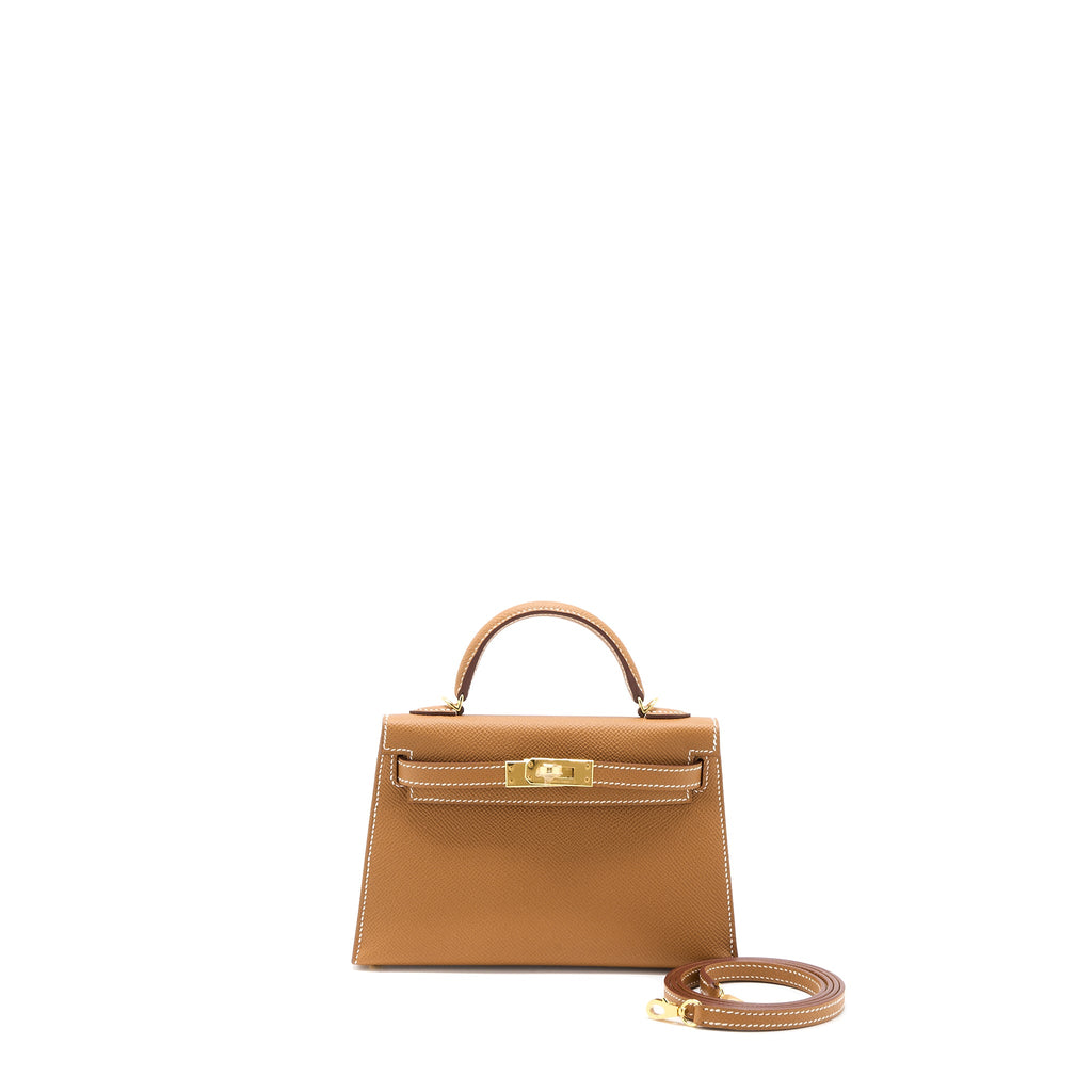 Hermes Mini Kelly Epsom Gold GHW