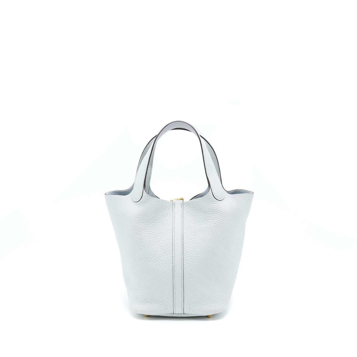 Hermes Picotin 18 Lock Bag Clemence Bleu Pale GHW